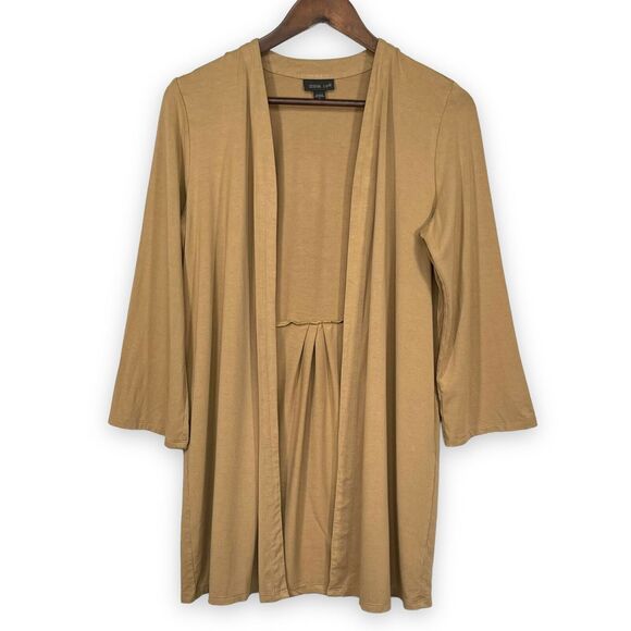 J.Jill Wearever Collection Open Cardigan Sweater Women Size S Brown Minimalist‎ - Picture 1 of 11